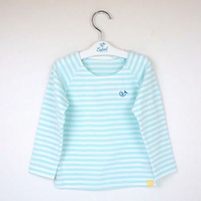 シェリ ロングスリーブTシャツ ブルー 100cm