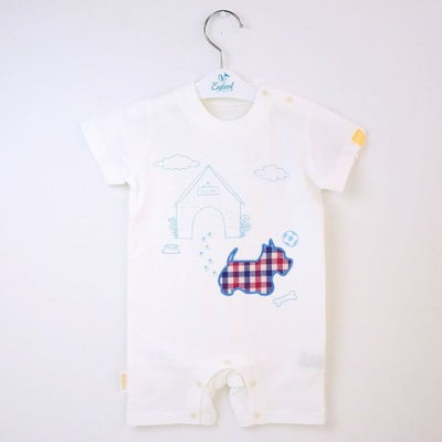 プリティパッチ テリアロンパース ホワイト