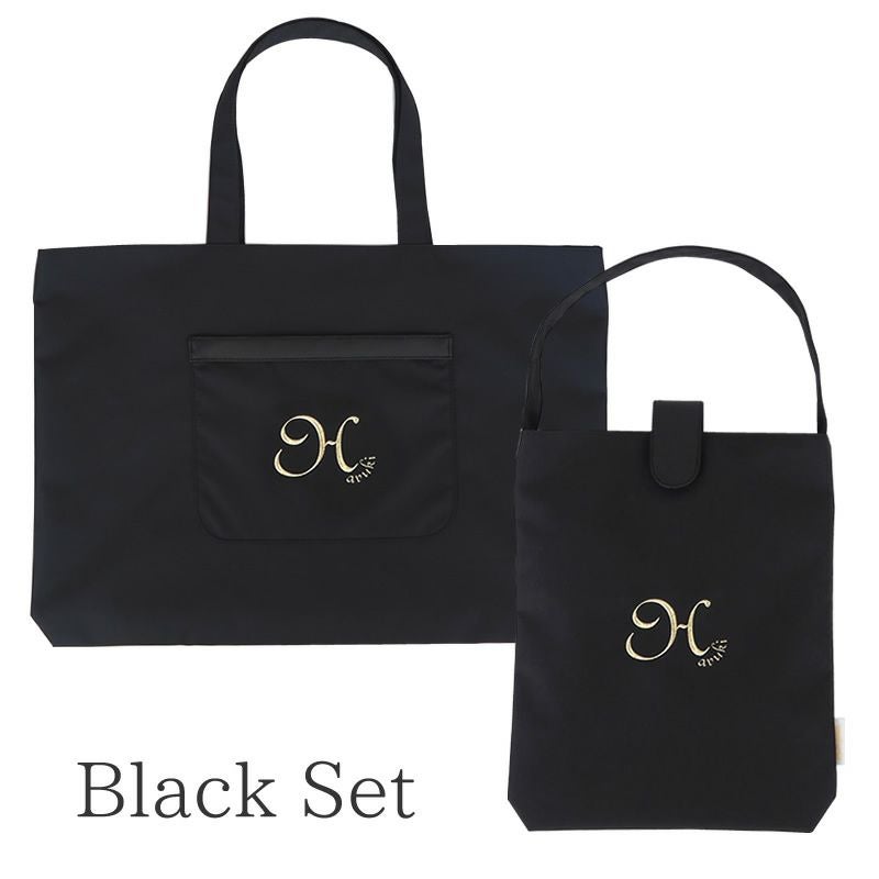 ラフィネ レッスンバッグ＆シューズバッグセット