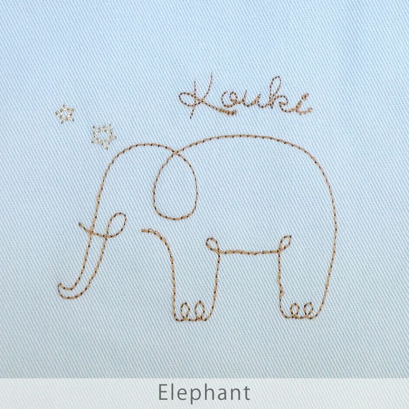 ジョリー 巾着バッグ（中）刺繍デザイン