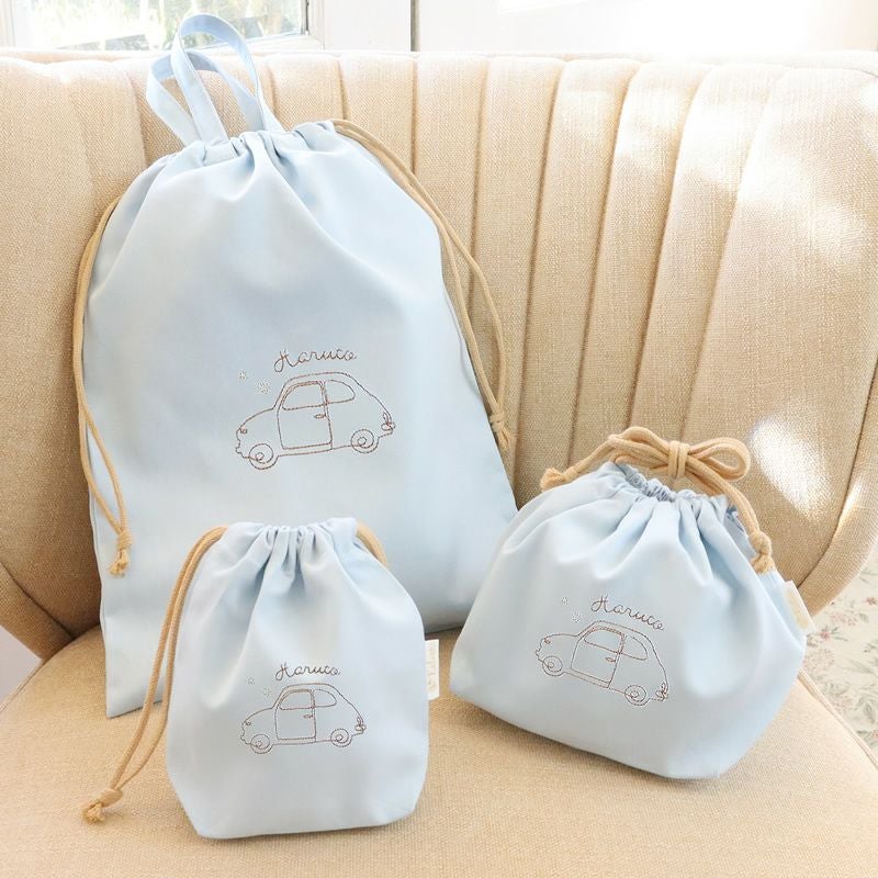 ジョリー 巾着バッグ ３点セット　ピンク