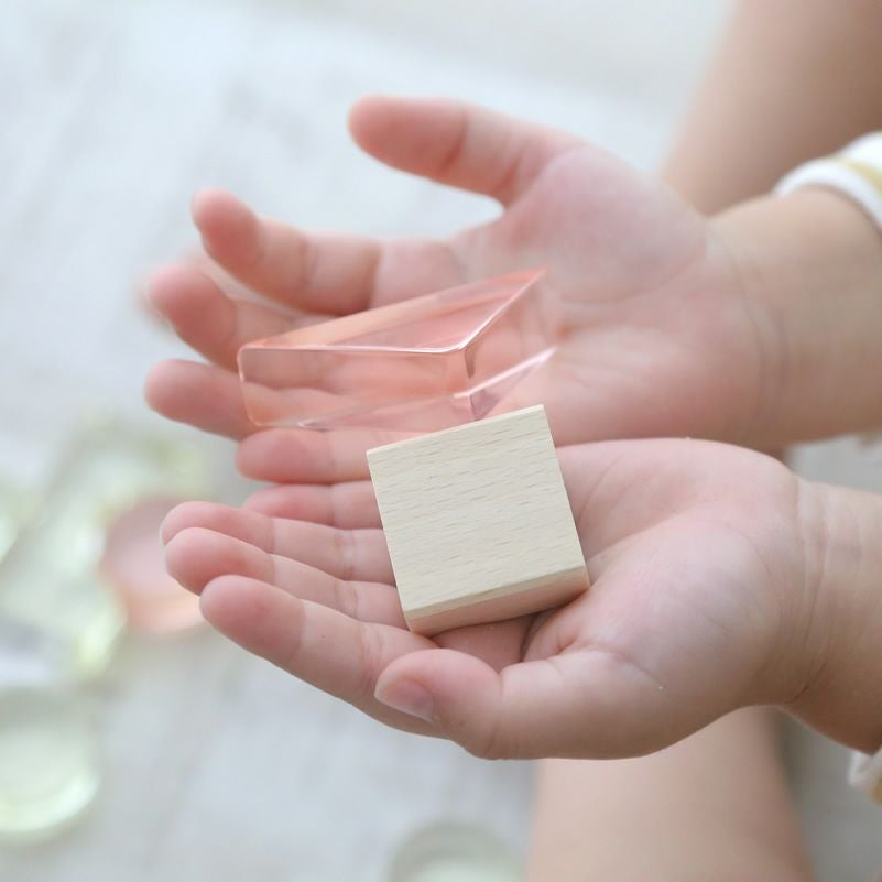 Lumiere Cubes アクリル＆木の積み木 43ピース(日本製) | Bellevie Enfant