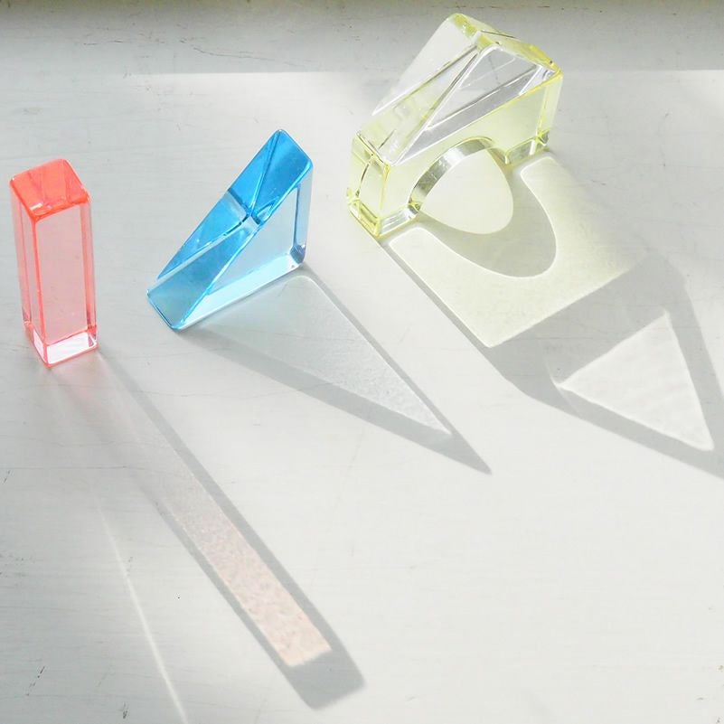 Lumiere Cubes アクリル＆木の積み木 43ピース　イメージ