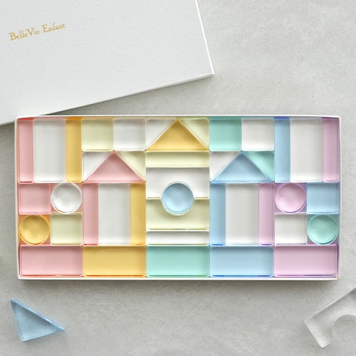 Lumiere Cubes Colore アクリル積み木 43ピース(日本製)