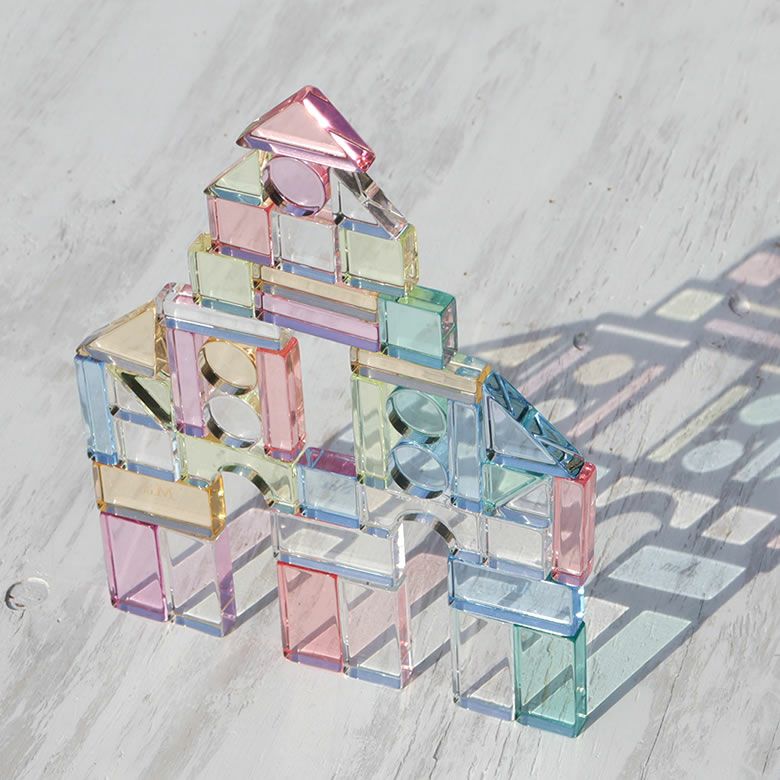 Lumiere Cubes Colore アクリル積み木 使用イメージ