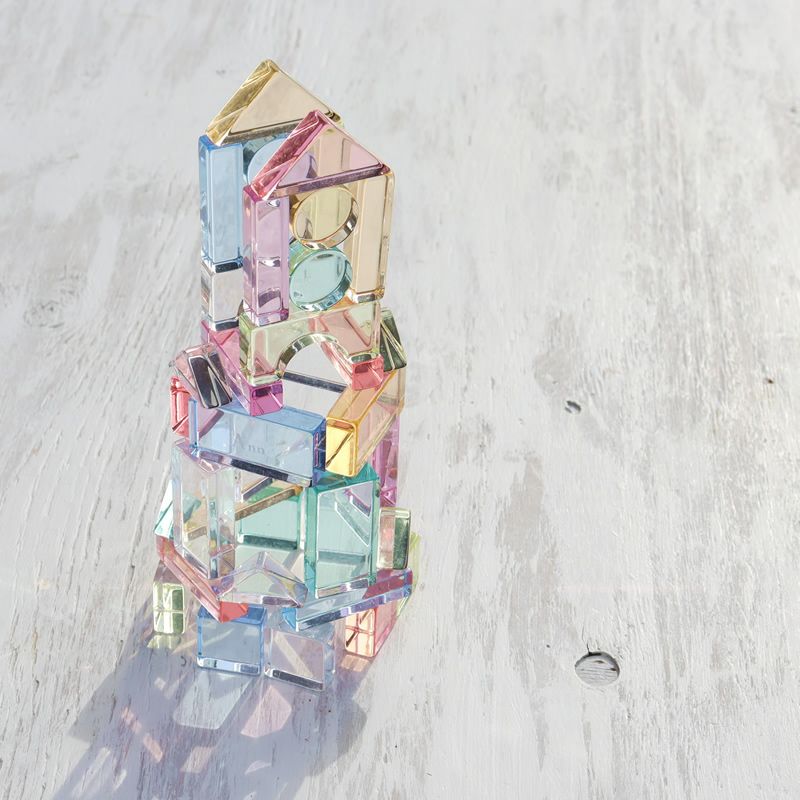 Lumiere Cubes Colore アクリル積み木 43ピース(日本製) | Bellevie Enfant