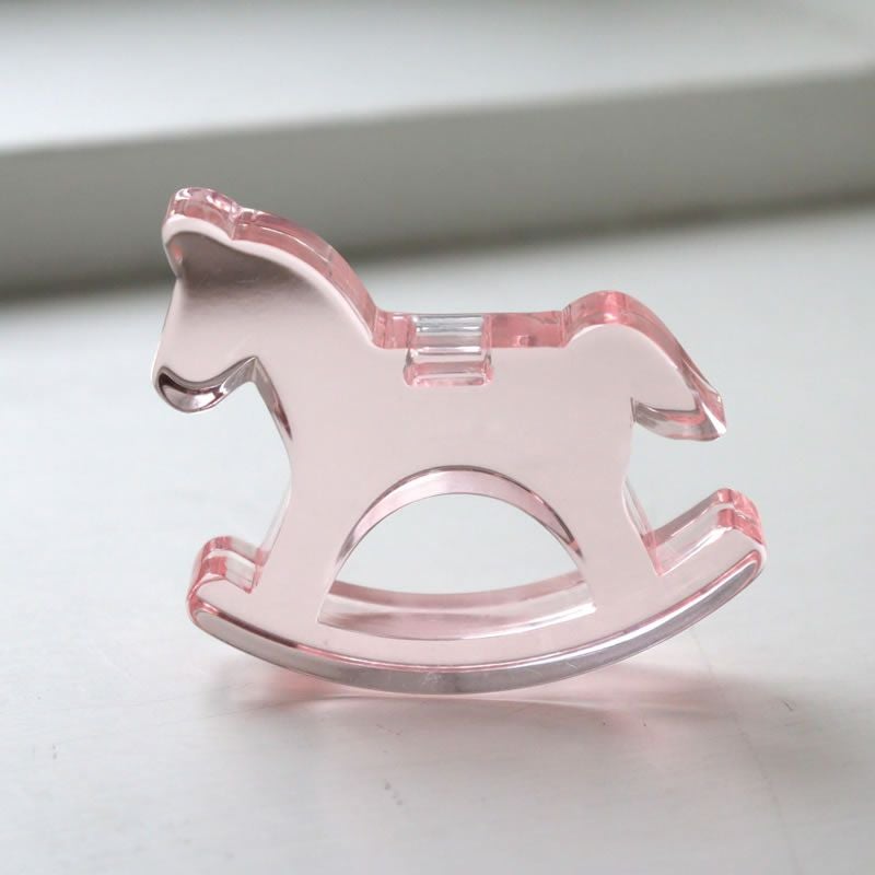 額装品　G.MERCATOR メルカトル　「FIONIA」デンマーク　稀少　美品 Lumiere Hochet アクリル木馬ラトル (日本製) | Bellevie Enfant