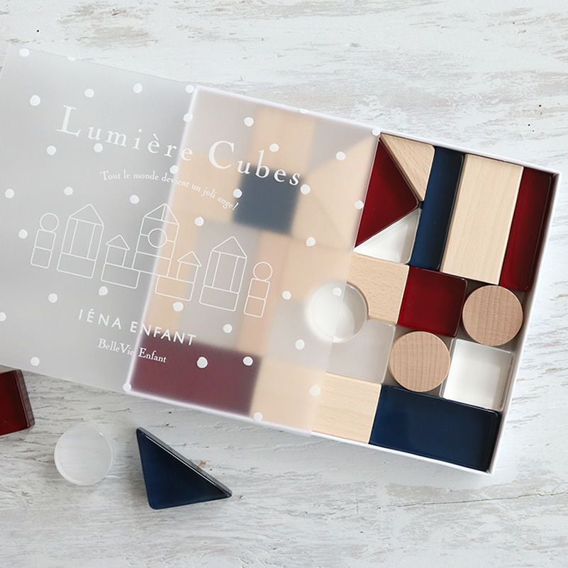 Lumiere Cubes French アクリル&木の積み木 26ピース(日本製