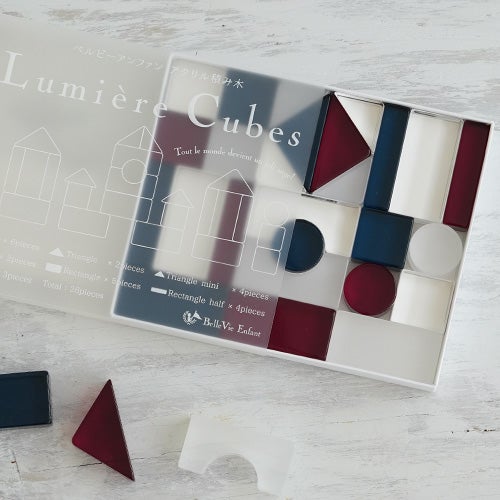 Lumiere Cubes French アクリル積み木 26ピース(日本製)