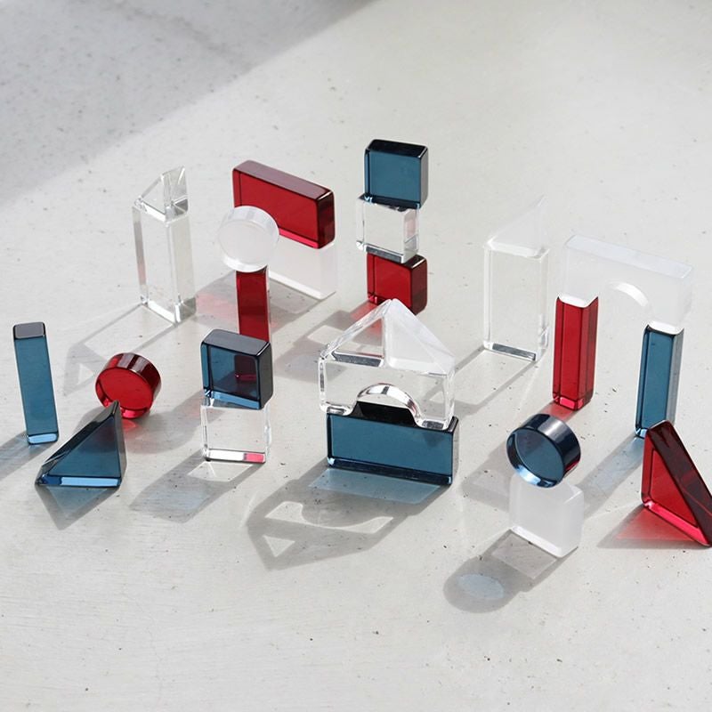 Lumiere Cubes French アクリル積み木 26ピース(日本製) | Bellevie Enfant