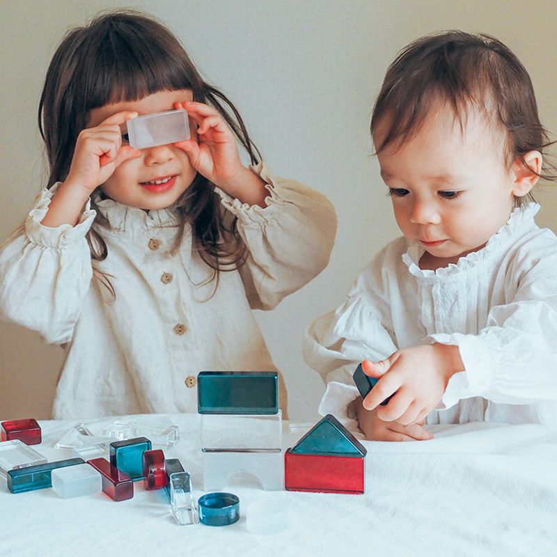 Lumiere Cubes French アクリル積み木 26ピース(日本製) | Bellevie Enfant