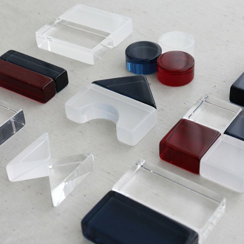 Lumiere Cubes French アクリル積み木 26ピース(日本製) | Bellevie Enfant