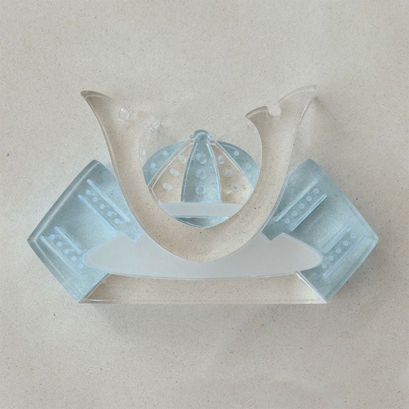 Lumiere Kabuto アクリル兜飾り (日本製)　Blue