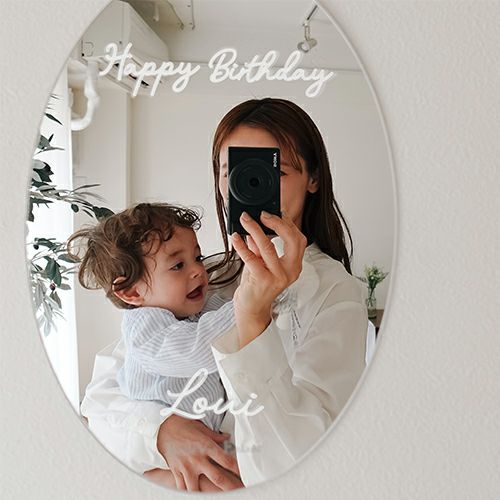 ウォールアクリルミラー オーバル | Bellevie Enfant