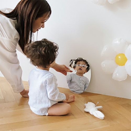 ウォールアクリルミラー オーバル