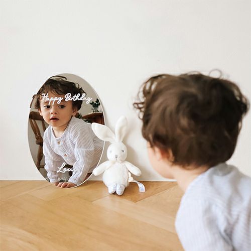 ウォールアクリルミラー オーバル