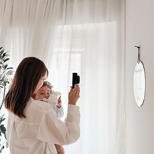 ウォールアクリルミラー オーバル