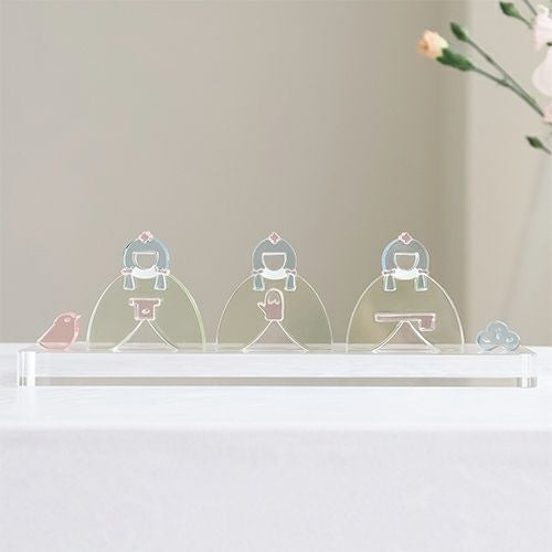 アクリルひな人形 三人官女