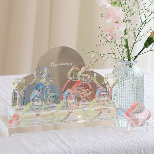 Lumiere Hinamatsuri アクリルひな人形 2段セット(日本製) | Bellevie