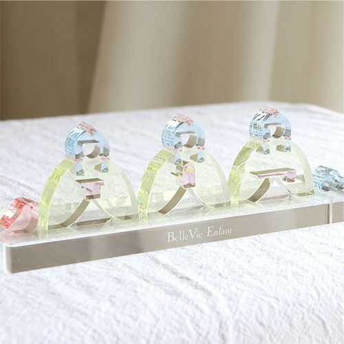 Lumiere Hinamatsuri  アクリルひな人形 ２段セット(日本製)