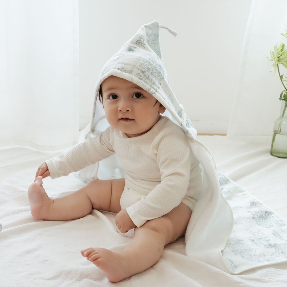 トワル・ド・ジュイ フード付き ガーゼ バスタオル | Bellevie Enfant