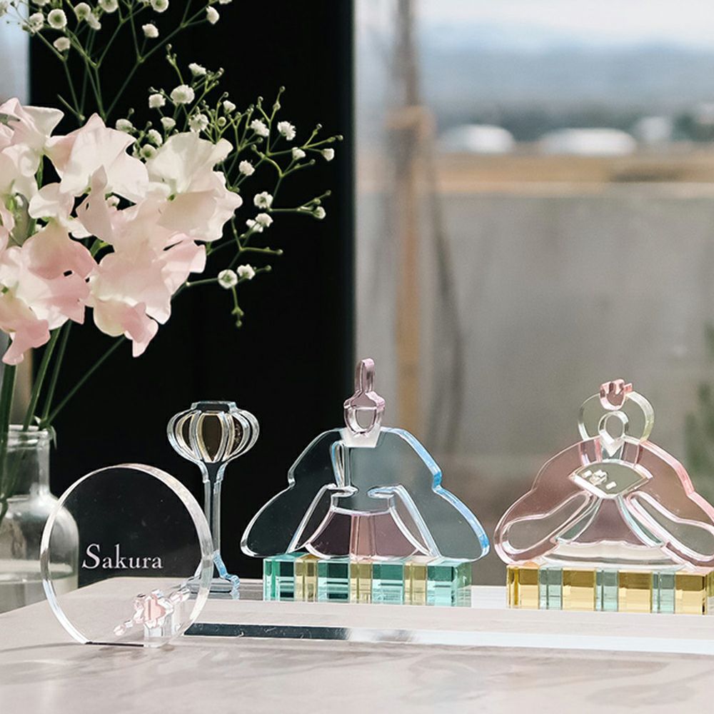 Lumiere Hinamatsuri アクリルひな人形 トラディショナル お名前札