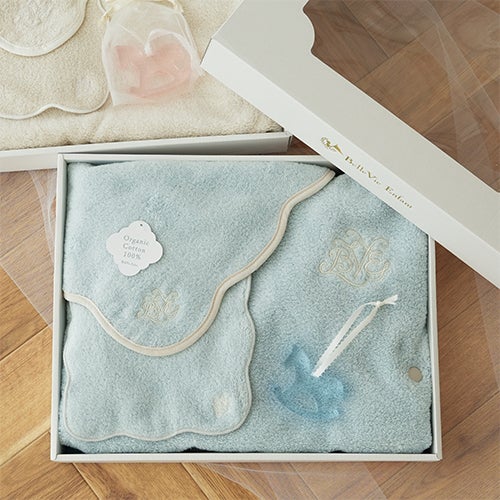 Nuage オーガニックコットン MokuMoku バスポンチョタオル４点セット